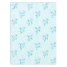 Vintage Elegante Pastelblauwe Bloemmotief Lente