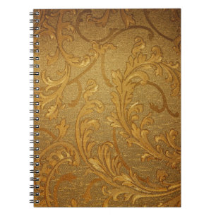 Vintage, elegante, rustieke gouden, Victoriaans, Notitieboek