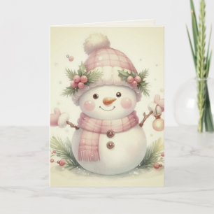Vintage Elegante Winter Prinses Sprookje Kaart