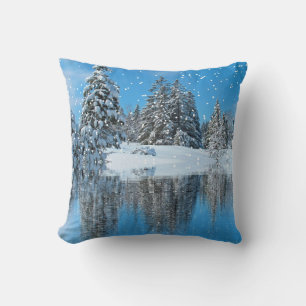 Vintage Elegante Winter Wonderland Decoratie Kussen