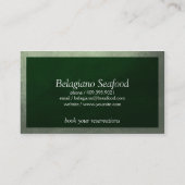 Vintage Elementen (diepzeegroen) Visitekaartje (Achterkant)