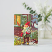 Vintage Elf Swedish Gnome Tomte (copie) Carte post (Debout devant)
