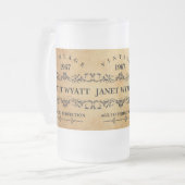 Vintage Elke dag Matglas Bierpul (Voorkant links)