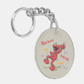 Vintage Elmo Hee-hee. Sleutelhanger (Voorkant Links)