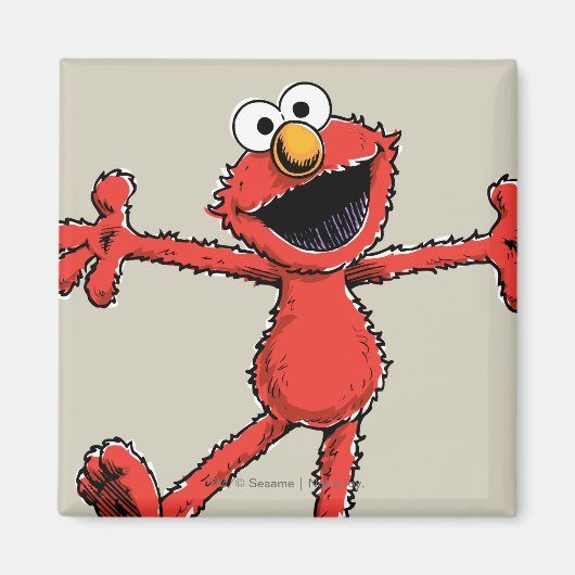 Vintage Elmo Magneet (Voorkant)