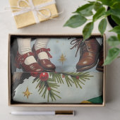 Vintage Elven Fairy Children Christmas Tissuepapier (Geschenk)