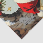 Vintage Elven Fairy Children Christmas Tissuepapier (Detail)