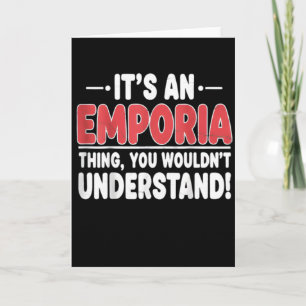 Vintage Emporia T-shirt Het is een Emporia-ding Kaart