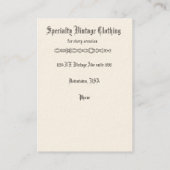 Vintage en Bixby Shoe Shine Visitekaartje (Achterkant)