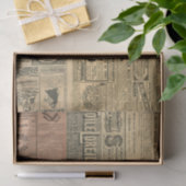 Vintage en collage-weefselpapier tissuepapier (Geschenk)