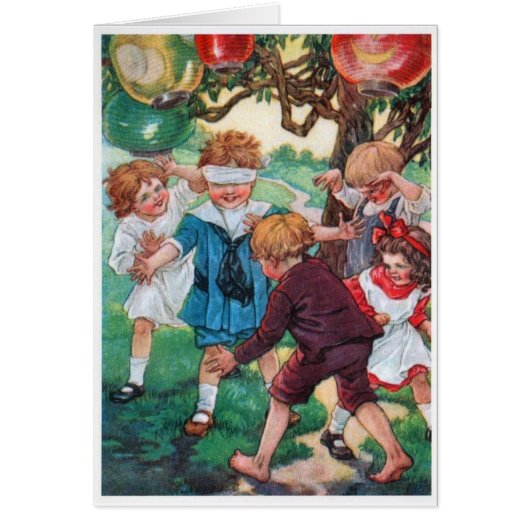 Vintage - Enfants en jeu, (Devant)