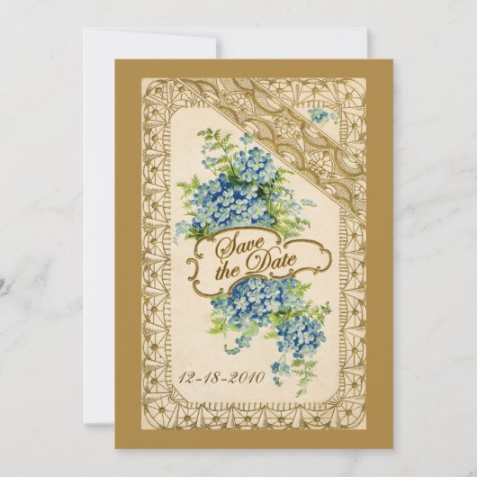 Vintage Enregistrer la carte de date (Devant)