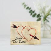 Vintage Enregistrer La Date ! Cartes postales (Debout devant)