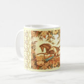 Vintage Equestrian Coffee Mok (Voorkant links)