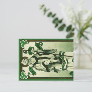 Vintage - Erin Go Bragh - St. Patrick's Groeten Briefkaart
