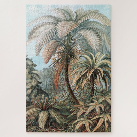 Vintage Ernst Haeckel Palm Trees Poster Legpuzzel (Verticaal)