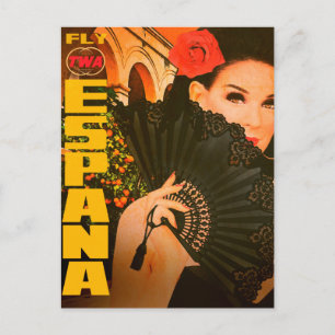 Vintage Espana Travel Briefkaart