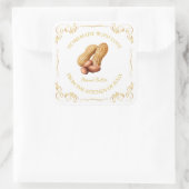 Vintage Étiquette Carré de beurre d'arachide fait (Sac)