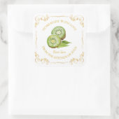 Vintage Étiquette Carré de confiture de Kiwi (Sac)