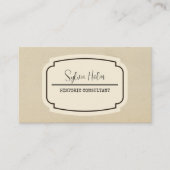 Vintage Étiquette Vieux papier Texture personnelle (Devant)