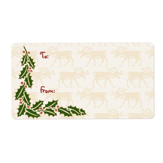 Vintage Étiquettes de Noël (Devant)