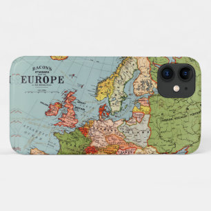 Vintage Europa 20e eeuw - Standaardkaart van Bacon iPhone 11 Hoesje