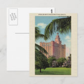 Vintage Everglades Hotel Miami Florida Carte posta (Devant / Derrière)