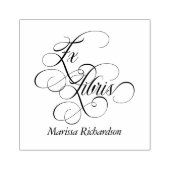 Vintage Ex Libris Personalized Rubberstempel (Afrduk)