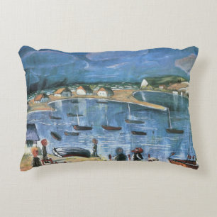Vintage expressionisme, Hidensee door Walter Grama Decoratief Kussen
