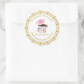 Vintage Fabriqué maison Donut Étiquette l Blanc (Sac)