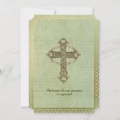 Vintage Faire-part de mariage antique de la Croix  (Dos)