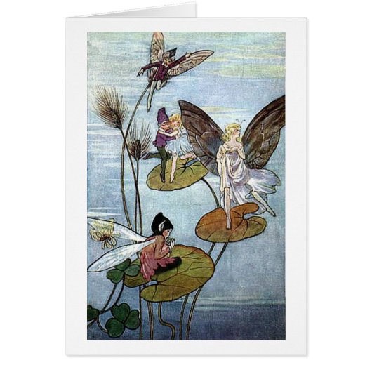 Vintage - Fairies bij het meer , (Voorkant)