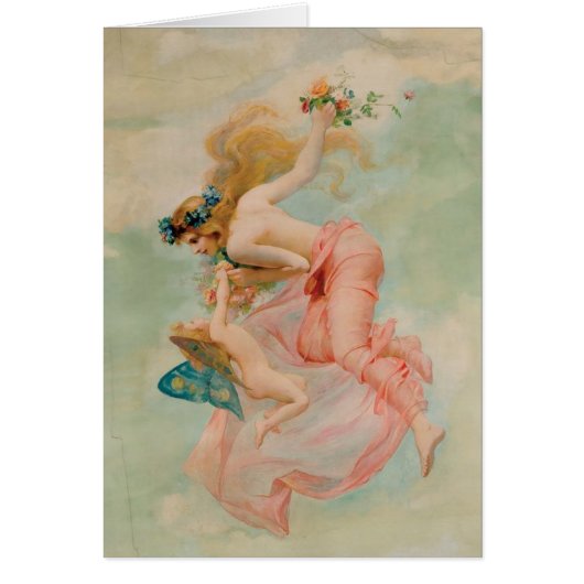 Vintage - Fairy & Angel Meet in the Sky, (Devant)