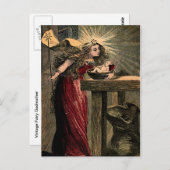 Vintage Fairy Godmoeder Briefkaart (Voorkant / Achterkant)