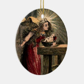 Vintage Fairy Godmoeder Keramisch Ornament (Rechts)