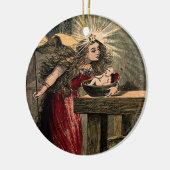 Vintage Fairy Godmoeder Keramisch Ornament (Links)