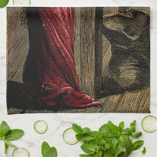 Vintage Fairy Godmoeder Theedoek (Gevouwen)