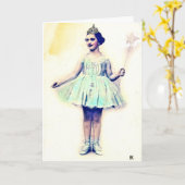 Vintage Fairy Princess Carte d'anniversaire (Fleur jaune)