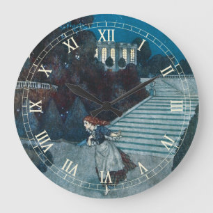Vintage Fairy Tale, Assepoester van Edmund Dulac Grote Klok