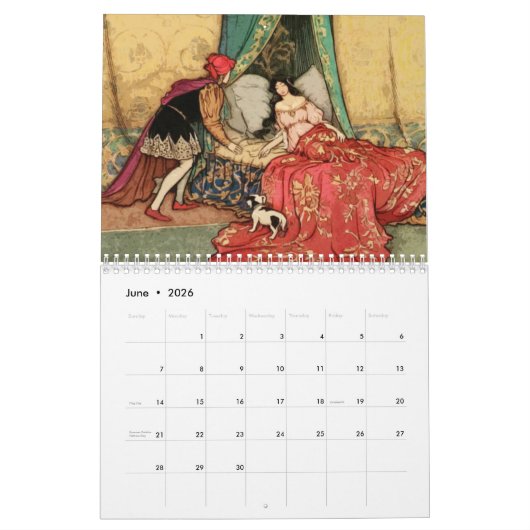 Vintage Fairy Tale Kalender (Jun 2026)