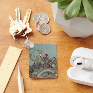 Vintage Fairy Tale, Nightingale, van Edmund Dulac Sleutelhanger