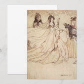 Vintage Fairy Tales Cinderella Party Invitation (Devant / Derrière)