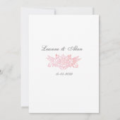 Vintage Fairytale Birds Faire-part de mariage fron (Dos)