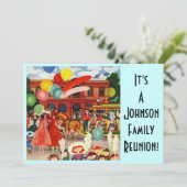 Vintage Family Reunion Park Kaart (Staand voorkant)