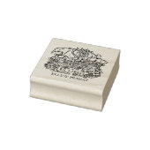 Vintage Fantasy Baby Draak Ex Libris Rubberstempel (Stempel)