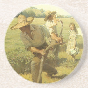 Vintage Farmers, Terug naar de boerderij door NC W Zandsteen Onderzetter
