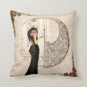 Vintage Fashionista_Fluwelen Jurk_1933 Kussen
