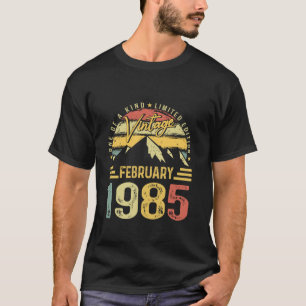 Vintage februari 1985 40e verjaardag 40 jaar oud M T-shirt