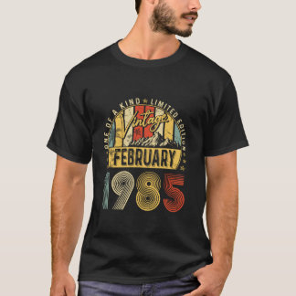 Vintage februari 1985 40e verjaardag  Mannen Wo T-shirt