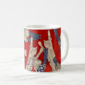 Vintage Feline Fabric Mug (Devant droit)